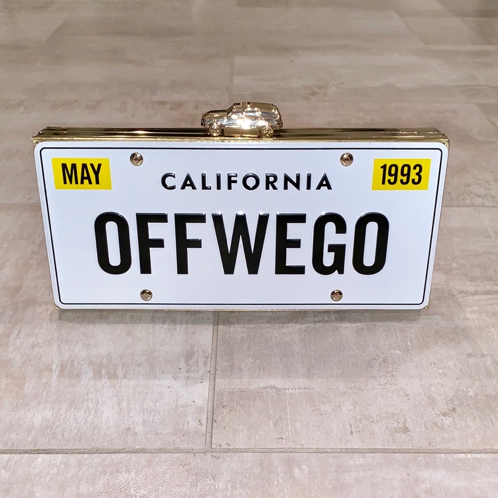 🌞 NWT Kate Spade License Plate Clutch